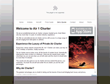 Tablet Screenshot of air1charter.com